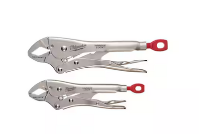 Milwaukee MAXBITE Curved Jaw Locking Pliers Set (2-Piece)
