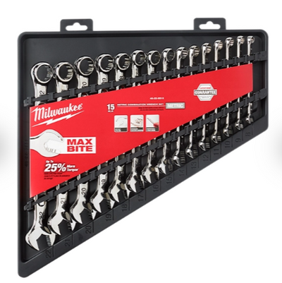 Milwaukee 15pc Metric Combination Wrench Set