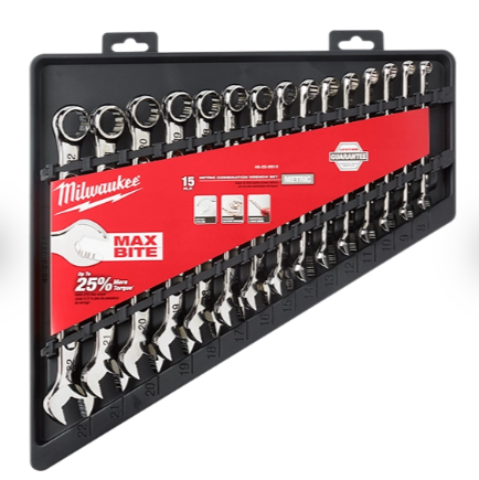 Milwaukee 15pc Metric Combination Wrench Set