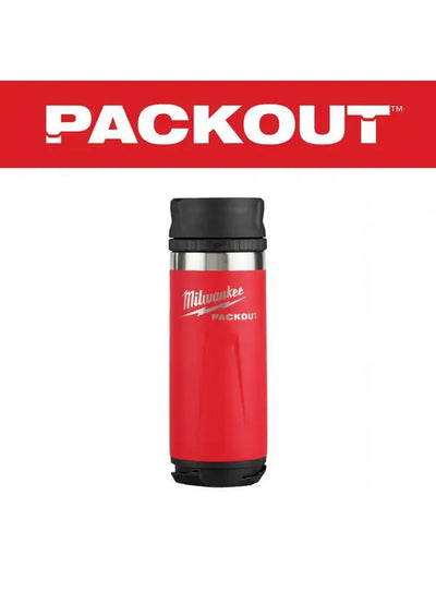 PACKOUT Red 18 Oz. Insulated Bottle with Sip Lid