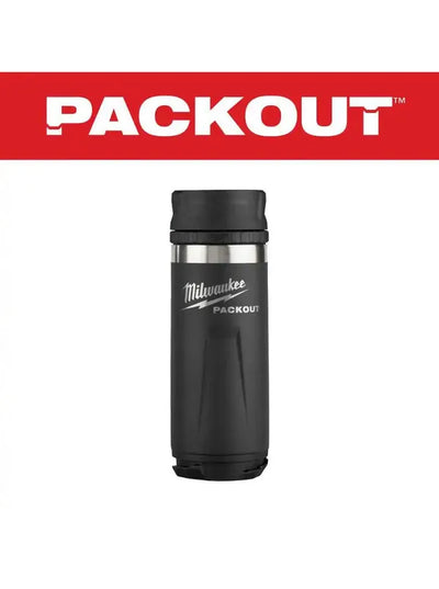 PACKOUT Black 18 Oz. Insulated Bottle with Sip Lid