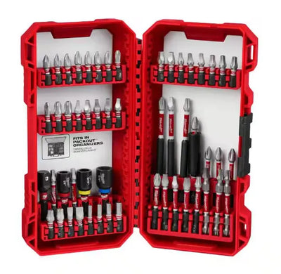 Milwaukee SHOCKWAVE Impact-Duty Alloy Steel Screw Driver Bit Set (54-Piece)