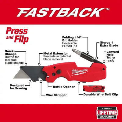 Milwaukee fastback 6 in 1 utility knife