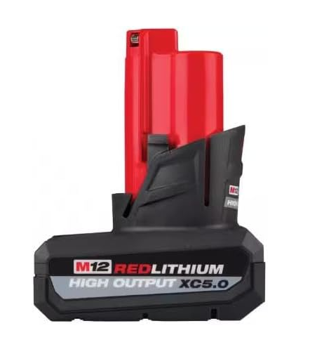 Milwaukee M12 HIGH OUTPUT 5.0Ah Battery