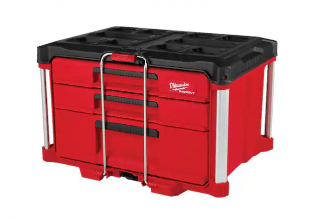 Milwaukee PACKOUT Multi-Depth 3-Drawer Tool Box