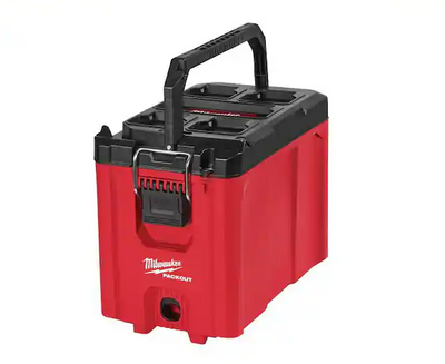 Milwaukee PACKOUT 10 in. Compact Portable Tool Box with Dividers and Tray