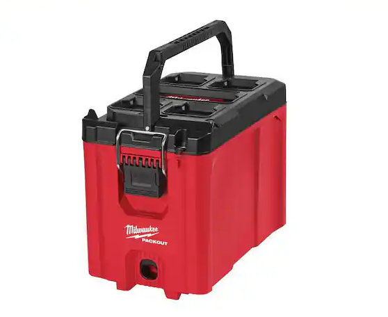 Milwaukee PACKOUT 10 in. Compact Portable Tool Box with Dividers and Tray